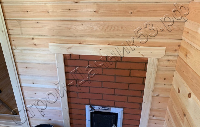 4 Брусовая баня  Б-13, 4х3м, 12 М², Ленинградская область, Выборгский район, г. Приморск (5)